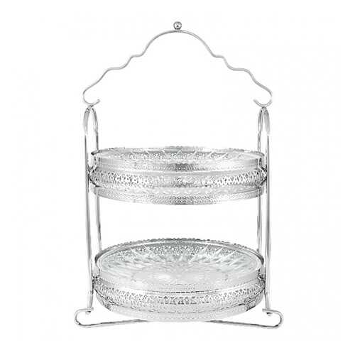 Блюдо сервировочное двухъярусное Regent Silverware Британи 23x20x33см