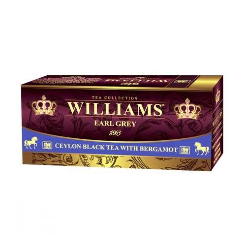 Чай Williams Rich Bergamot черный с добавками 25 пакетиков