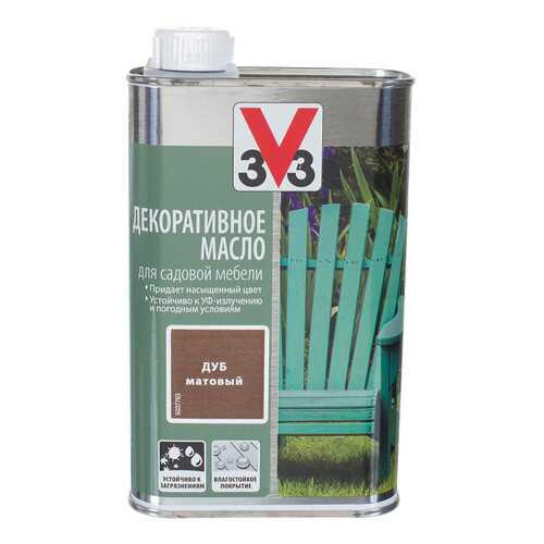 Декоративное масло для садовой мебеди 3V3 0.5л. бирюза