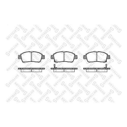 Комплект тормозных дисковых колодок Stellox 723 002-SX