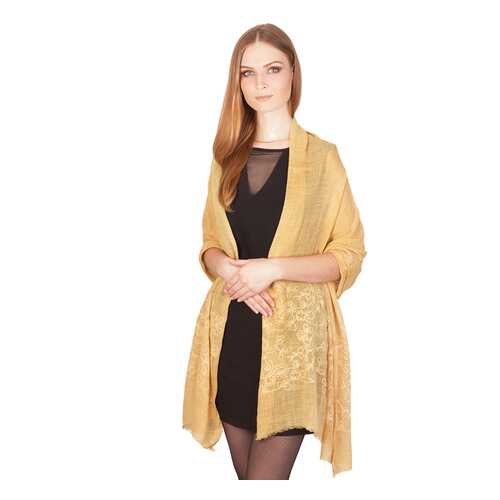 Палантин женский Le Motif Couture ZXH01-8 желтый