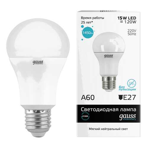 Лампочка Gauss LED A60 15 Вт Светодиодная