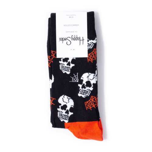 Носки Happy Socks Halloween Skull разноцветные 40-46