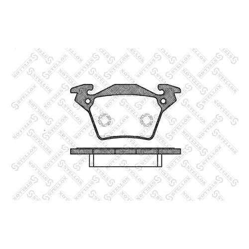 Комплект тормозных дисковых колодок Stellox 728 000B-SX