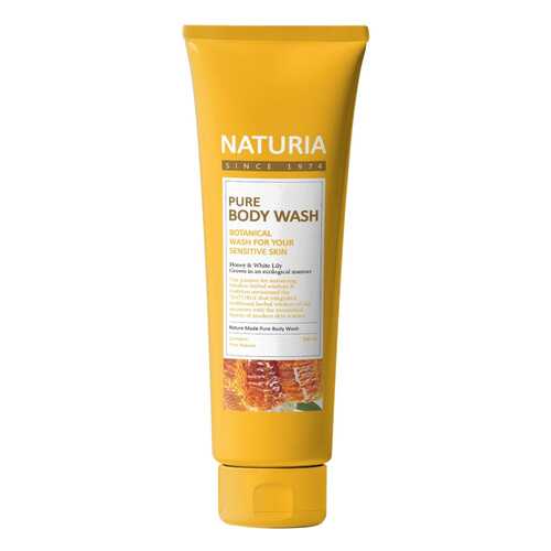 Гель NATURIA PURE BODY WASH Honey&White Lily 100 мл