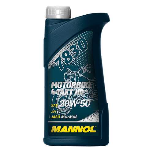 Моторное масло Mannol 4-Takt Motorbike HD 20W-50 1л