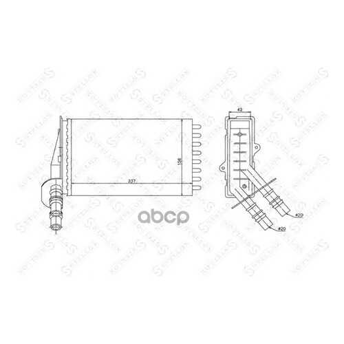 Радиатор печки Stellox 1035043SX