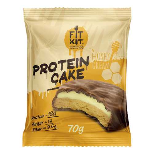 Fit Kit Protein Cake 70 г мини-набор из 3 шт Медовый крем