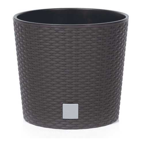 Кашпо для цветов Prosperplast 35/37,65 л Rato Round, венге, 2 пр, DRTUS400L-440U