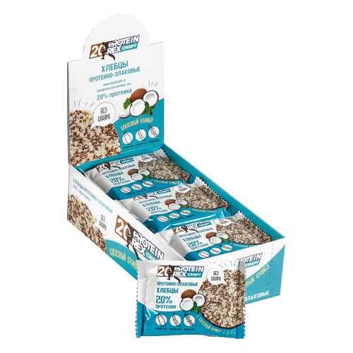 Хлебцы протеино-злаковые ProteinRex кокосовый крамбль 12 штук по 55 г