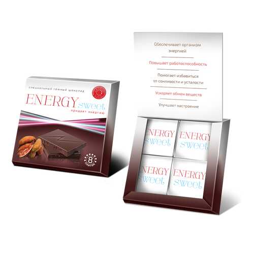 Шоколад темный iMix ENERGYsweet 40 г