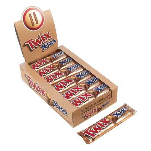 Батончик Twix xtra шоколадный 82 г 24 штуки
