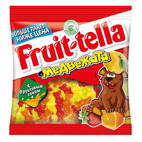 Мармелад Fruit-tella медвежата жевательный с натуральным фруктовым соком 150 г