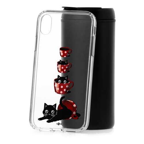 Чехол Apple iPhone XR Kruche Print Котенок в чашке