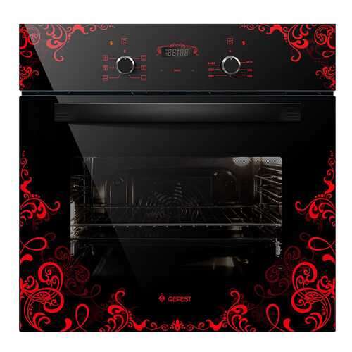 Встраиваемый электрический духовой шкаф GEFEST ДА 622-02 К16 Black/Red