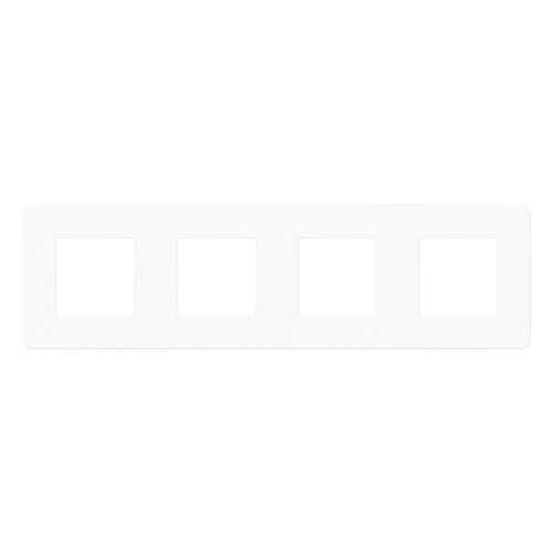 Рамка Schneider Electric Unica Studio 4-ая Белая/Белая