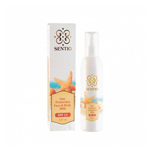 Молочко солнцезащитное для лица и тела SPF 15 Sentio 200 мл