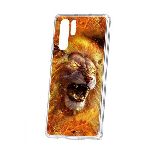 Чехол Kruche Huawei P30 Pro Print Лев