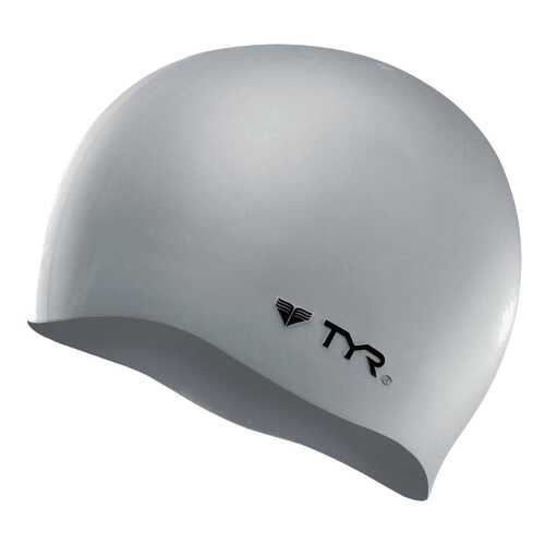 Шапочка для плавания TYR Wrinkle Free Silicone Cap 040 silver