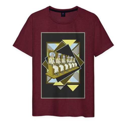 Футболка мужская ВсеМайки 1977069 бордовая XXXL