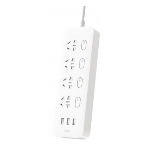 Сетевой фильтр Xiaomi Mi Power Strip, 4 розетки, 1,6 м, White