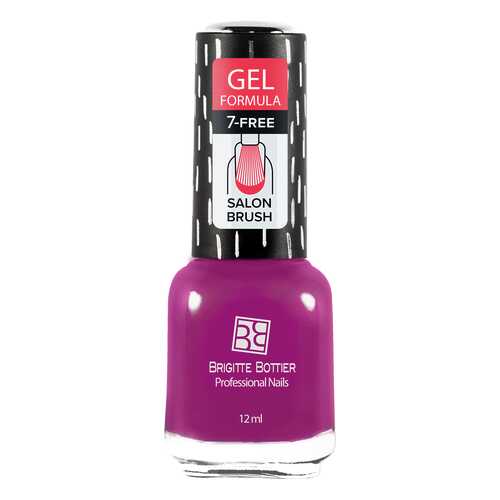 Лак с гелевым эффектом Brigitte Bottier Gel Formula тон 60 фуксия, 12 мл