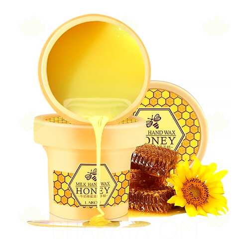 Парафиновая маска для рук c молоком и медом Milk Hand Wax Honey Laikou 120 гр.