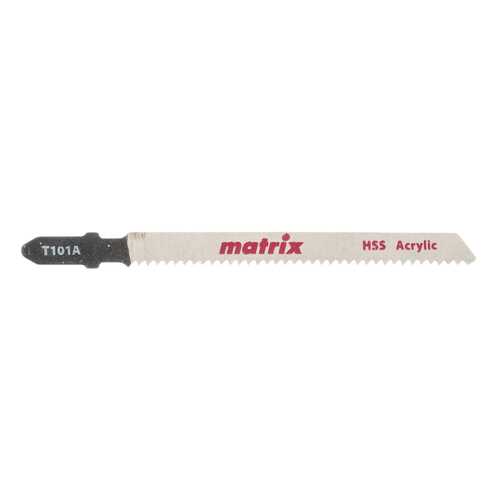 Пилки для лобзика MATRIX по пластику, 3 шт T101A, 72 x 2 мм HSS 78232