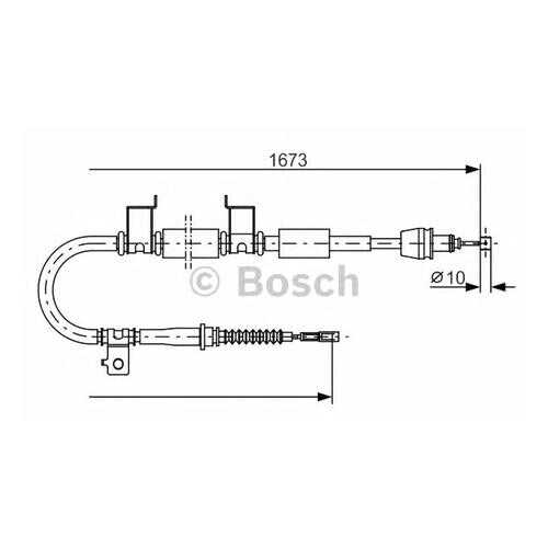Трос cтояночного тормоза Bosch 1987482362
