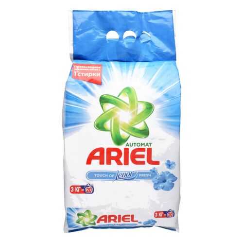 Порошок для стирки Ariel touch of lenor fresh автомат 3 кг