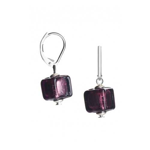 Серьги Perla Piccolo Cubo 09030266 аметист