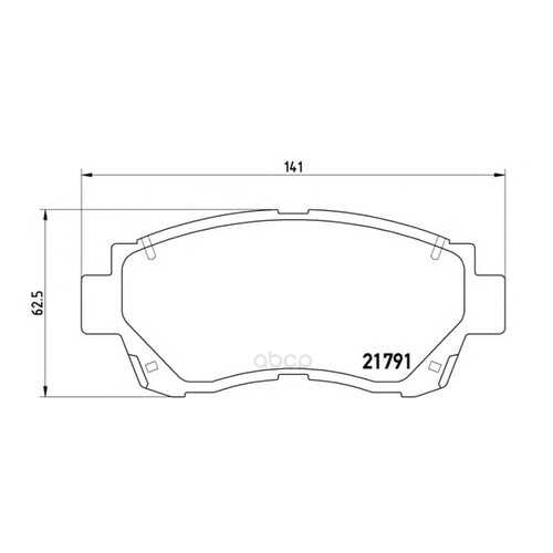Тормозные колодки дисковые brembo P83027