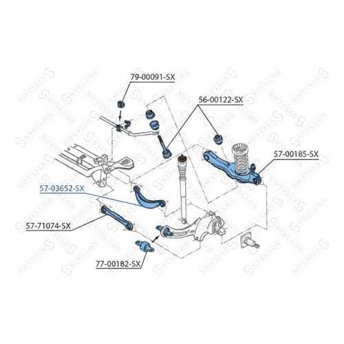 Рычаг подвески Stellox 57-03652-SX