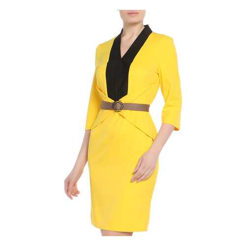 Платье женское Adzhedo 40825 желтое 2XL