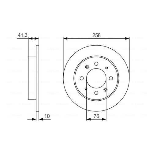 Тормозной диск Bosch 0986479S57