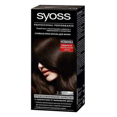 Краска для волос Syoss Color 3-1 Темно-каштановый