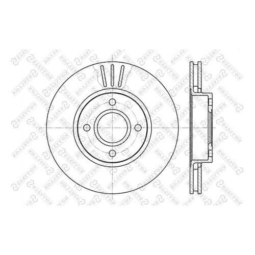 Тормозной диск Stellox 6020-2542V-SX
