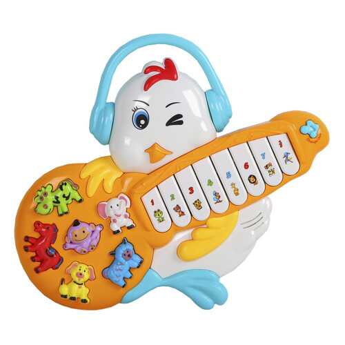 Пианино обучающее ТМ Smart Baby Цыпленок цвет белый, 42 звука, мелодии, стихи JB0333398