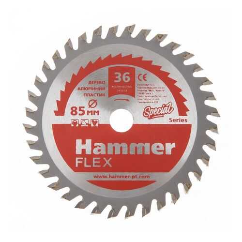 Диск пильный твердосплавный HAMMER Ф85х10мм 36зуб, (205-134)