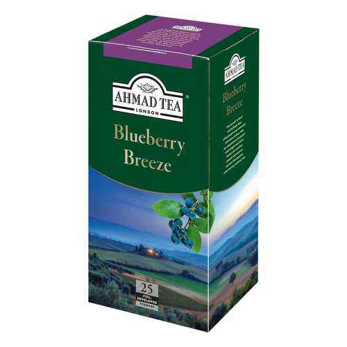 Чай зеленый Ahmad Tea blueberry breeze 25 пакетиков