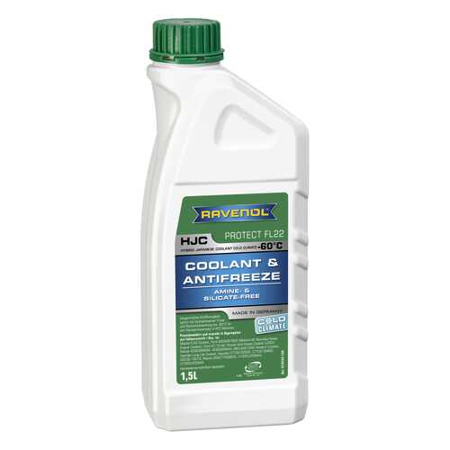 Антифриз RAVENOL HJC COLD CLIMATE G12 зеленый готовый 1.5л