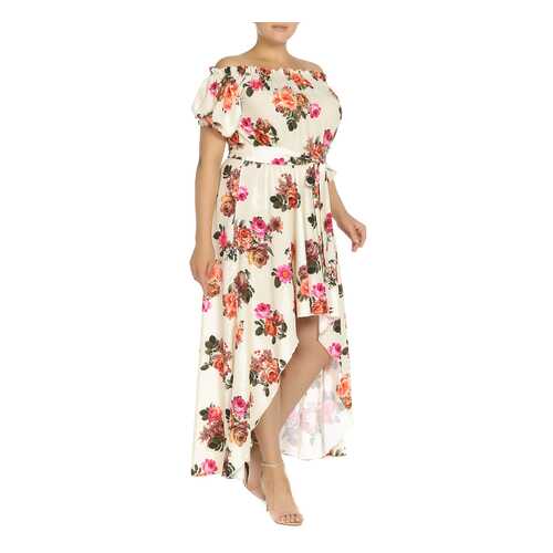 Платье женское Classic Fashion HV-0112-5N бежевое 50 EU