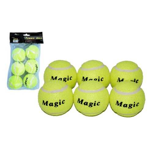 Теннисный мяч Sprinter Magic PVC 6 шт. зеленый