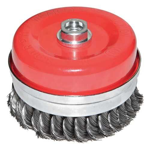 Кордщетка для шлифовальных машин MATRIX Heavy Duty 80 мм М14 0,5 мм