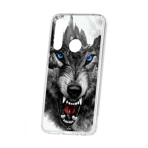 Чехол Xiaomi Redmi Note 8 Kruche Print Волк