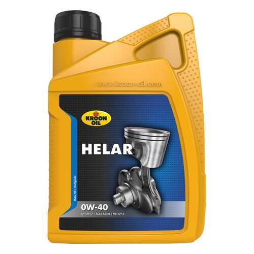 KROON OIL Масло Моторное Helar 0w40 1l