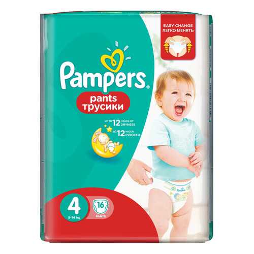 Подгузники-трусики Pampers Pants 4 (9-14 кг), 16 шт.