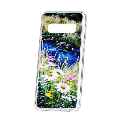 Чехол Kruche Samsung Galaxy S10 Print Ромашки у ручья