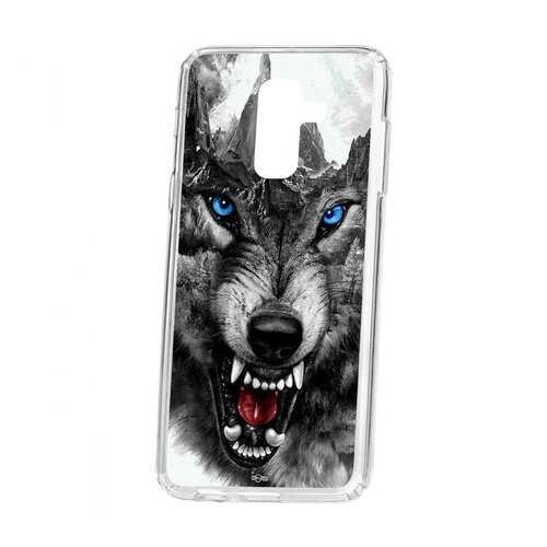 Чехол Samsung Galaxy A6 Plus (2018) A605f Kruche Print Волк