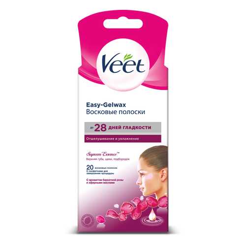 Восковые полоски для лица Veet Suprem Essence 18 шт